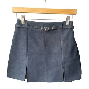 Zara Denim Blue Mini Skort